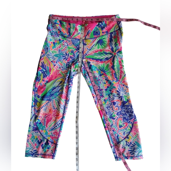 RARE Lilly Pulitzer Leggings Large Rochelle Weekender Capri Dancing on Deck‎ L - Picture 10 of 16